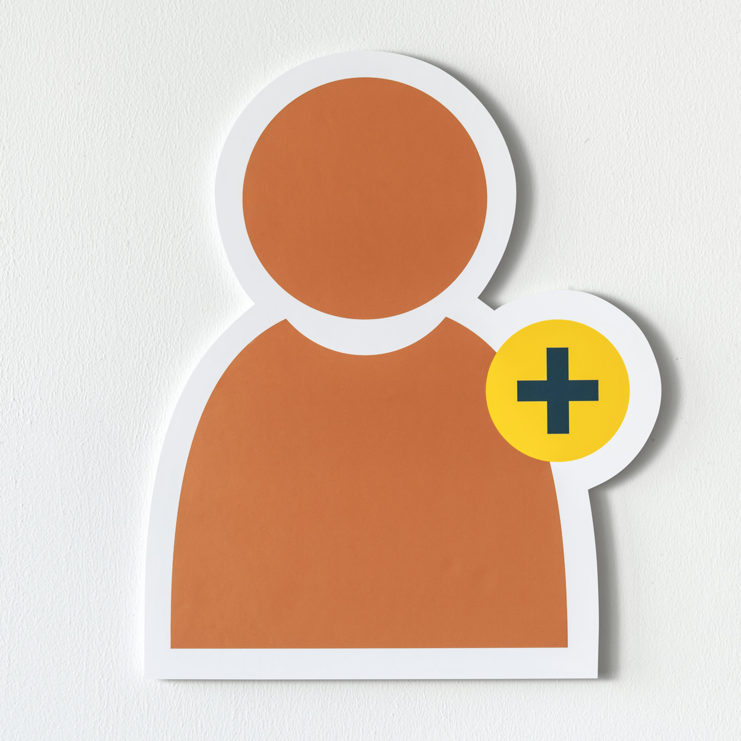 Add friend social media icon